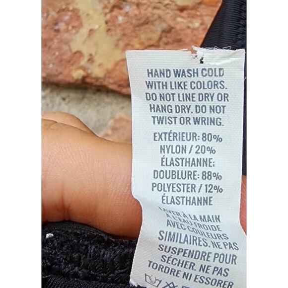 Aerie Wrap Halter Bikini Top Black Small - Picture 6 of 10